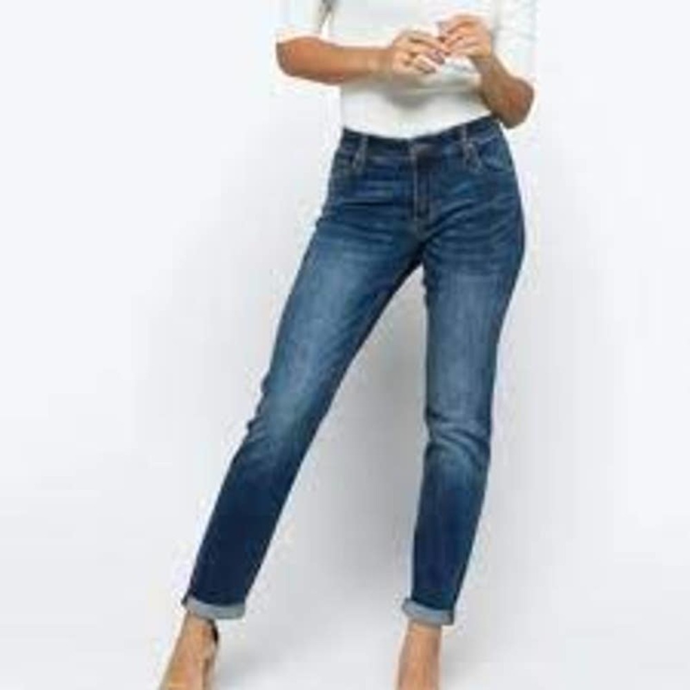 Kut From Kloth Women Annie Boyfriend Medium Wash Blue Casual Denim Jeans Size 6